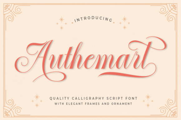 Authemart Script: A Font for Elegant and Vintage Designs
