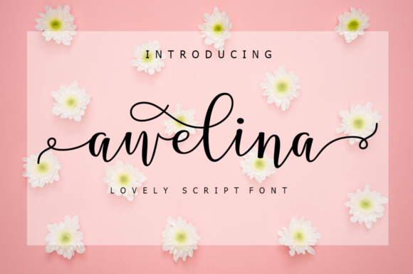 Awelina Script: A Sweet Calligraphy Font for Creative Projects