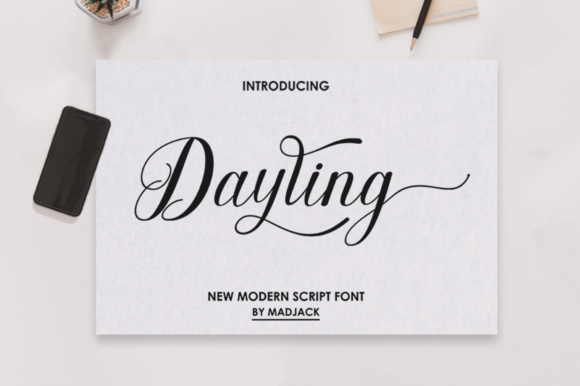 Dayling Script: The Sweet Handwritten Font with a Dancing Baseline