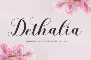 Dethalia Script: A Modern Calligraphy Font for Elegant Branding