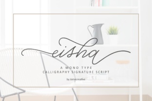 Eisha Script: A Modern Handwritten Font for Elegant Branding