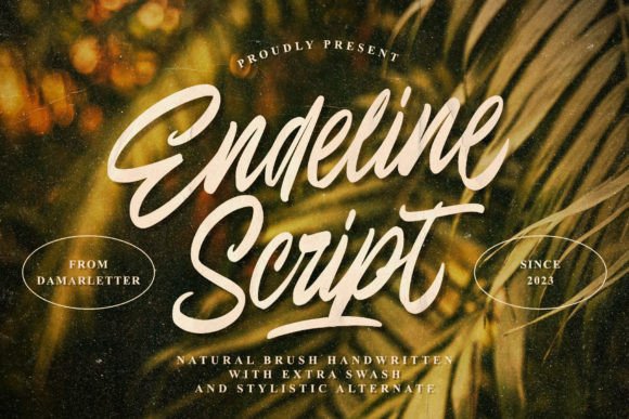 Endeline Script: A Chic Typeface for Modern Designers