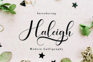 Haleigh Script: A Modern Calligraphy Typeface for Elegant Design