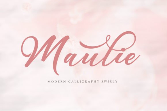 Introducing Maulie Script: A Modern Calligraphy Font for Elegant Design