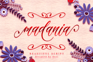Madania Script: A Modern Calligraphic Font for Elegant Branding