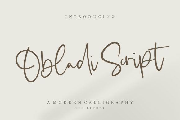 Obladi Script: The Handwritten Font That Brings Brands to Life