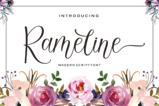 Rameline Script: A Modern Calligraphy Font for Bold Branding