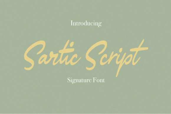 Sartic Script: A Handwritten Font for Authentic Branding