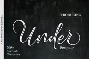 Under Script: A Smooth Handwritten Font for Elegant Designs