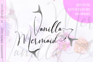Vanilla Mermaid Script: Playful Swashes for Creative Designs