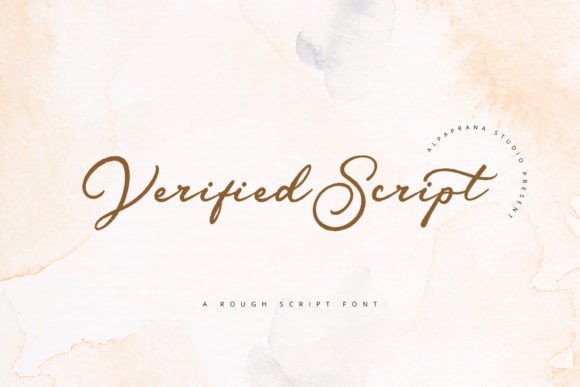 Verified Script: A Rough Script Font for Authentic Branding